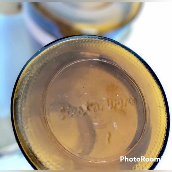 Vintage Siesta Ware Sports Mugs Amber Glass Wooden Handles 5" Set of 3 - Picture 7 of 7